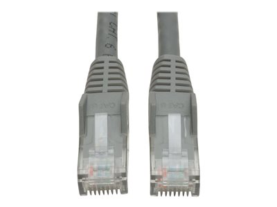 Tripp Lite 7ft Cat6 Gigabit Snagless Molded Patch Cable RJ45 M/M Gray 7' - patch cable - 2.1 m - gray