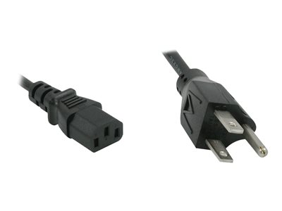 C2G 1ft 18 AWG Universal Power Cord (NEMA 5-15P to IEC320C13) - power cable - 30 cm