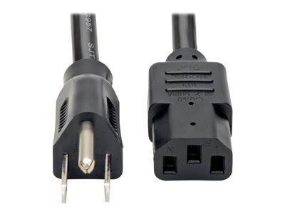 Tripp Lite 2ft Computer Power Cord Cable 5-15P to C13 Heavy Duty 15A 14AWG 2' - power cable - 61 cm