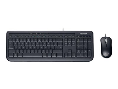 Microsoft Wired Desktop 600 - keyboard and mouse set - QWERTY - US - black