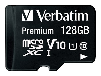 Verbatim Premium - flash memory card - 128 GB - microSDXC UH