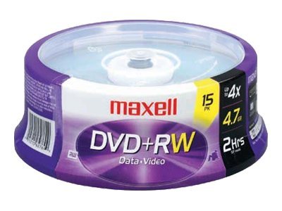 Maxell - DVD+RW x 15 - 4.7 GB - storage media