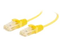 C2G 1ft Cat6 Ethernet Cable - Slim - Snagless Unshielded (UTP) - Yellow - patch cable - 30.5 cm - yellow