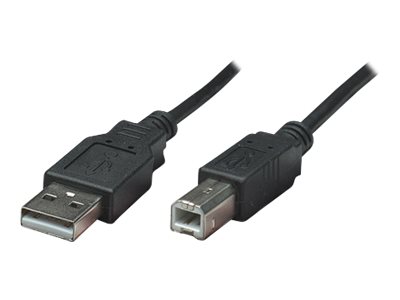 Manhattan USB-A to USB-B Cable, 0.5m, Male to Male, 480 Mbps (USB 2.0), Hi-Speed USB, Black, Lifetime Warranty,...