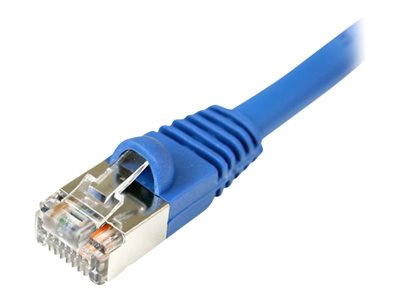 StarTech.com 15 ft. (4.6 m) Cat5e Ethernet Cable - Power Over Ethernet - Shielded - Blue - Ethernet Network Cable...