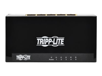 Tripp Lite 5-Port Gigabit Ethernet Switch Desktop RJ45 Unmanaged Switch - switch - 5 ports - unmanaged