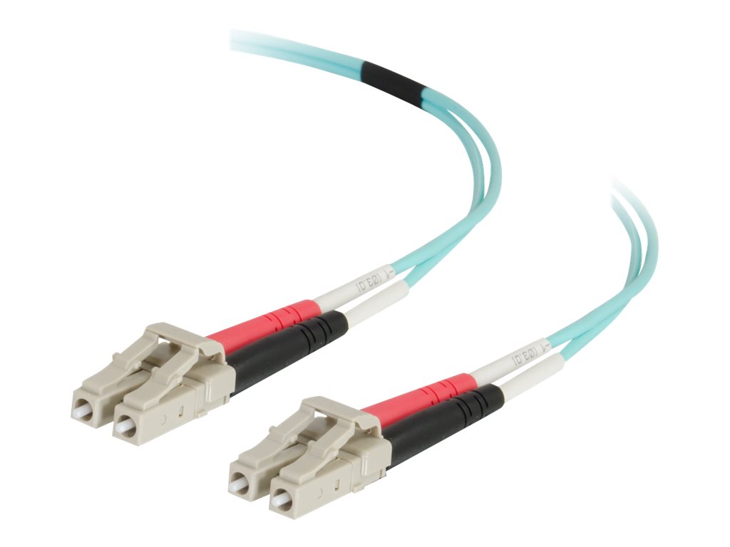 C2G 10m LC-LC 50/125 Duplex Multimode OM4 Fiber Cable - Aqua - 33ft - patch cable - 3 m - aqua