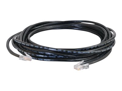 C2G Cat5e Non-Booted Unshielded (UTP) Network Patch Cable - patch cable - 30 cm - black