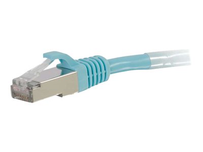 C2G Cat6a Snagless Shielded (STP) Network Patch Cable - patch cable - 30.5 cm - aqua