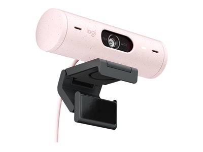 Logitech Brio 500 Full HD Webcam with Auto Light Correction, Auto-Framing, Show Mode, Dual Noise Reduction Mics,...