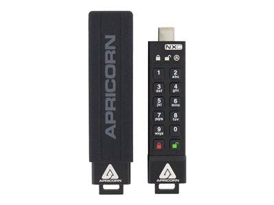 Apricorn Aegis Secure Key 3NXC - USB flash drive - 128 GB - TAA Compliant