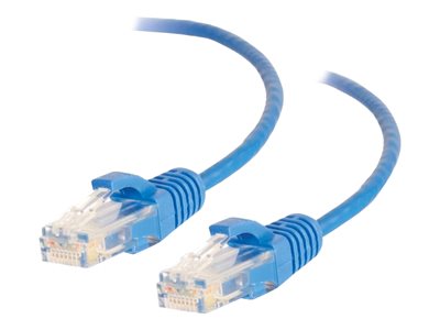 C2G 7ft Cat6 Ethernet Cable - Slim - Snaglass Unshielded (UTP) - Blue - patch cable - 2.13 m - blue