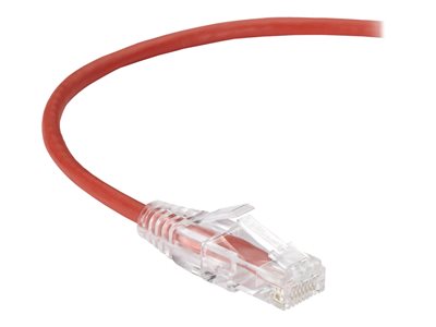 Black Box Slim-Net patch cable - 30 cm - red