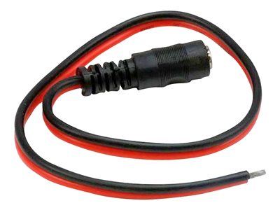 Monoprice - power cable - DC jack 5.5 x 2.1 mm to bare wire - 25.4 cm