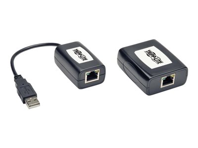 Tripp Lite 1-Port USB over Cat5/Cat6 Extender Kit - Plug and Play, International Plug Adapters, 164 ft. (50 m)...