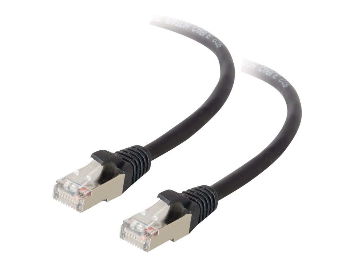 C2G 100ft Cat5e Snagless Shielded (STP) Ethernet Network Patch Cable - Black - patch cable - 30.5 m - black