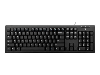 V7 KU200US - keyboard - US - black