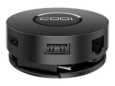 CODi 7 Port Mini Dock - docking station - USB-C - 2 x HDMI - GigE