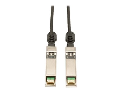 Tripp Lite 3M SFP+ 10Gbase-CU Twinax Passive Copper Cable SFP-H10GB-CU3M Compatible Black 10ft 10' - direct attach cabl…
