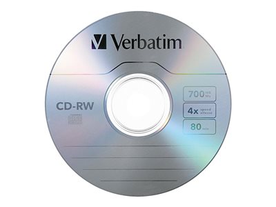 Verbatim - CD-RW x 1 - 700 MB - storage media