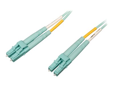 Tripp Lite 10M 10Gb/100Gb Duplex Multimode 50/125 OM4 LSZH Fiber Patch Cable LC/LC Aqua 10 Meters - patch cable - 10 m …
