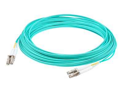 AddOn 40m LC OM4 Aqua Patch Cable - patch cable - TAA Compliant - 40 m - aqua