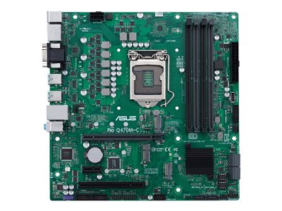 ASUS Pro Q470M-C/CSM - motherboard - micro ATX - LGA1200 Socket - Q470