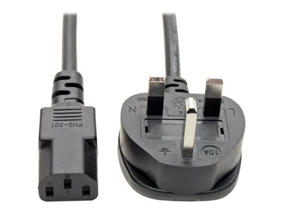 Tripp Lite 6ft Computer Power Cord UK Cable C13 to BS-1363 Plug 10A 6' - power cable - 1.83 m