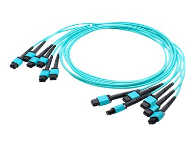 AddOn 50m MPO OM4 Aqua Trunk Cable - patch cable - 50 m - aqua