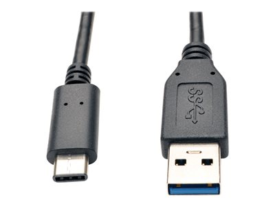 Tripp Lite 3ft USB 3.1 Gen 1.5 Adapter USB-C to USB Type A M/M 5 Gbps 3' - USB-C cable - USB Type A to 24 pin USB-C...