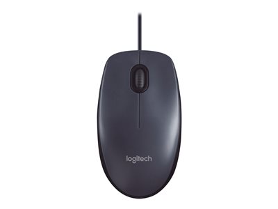 Logitech M100 - mouse - USB - black