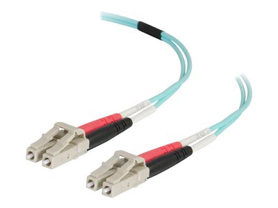 C2G 2m LC-LC 50/125 Duplex Multimode OM4 Fiber Cable - Aqua - 6ft - patch cable - 2 m - aqua