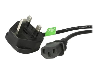 StarTech.com Standard UK Computer Power Cord - Power cable - IEC 60320 C13 to BS 1363 (M) - 6 ft - black - PXT101UK - p…