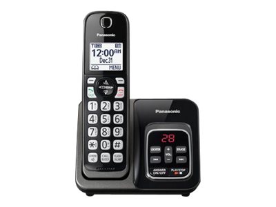 Panasonic KX-TGD530 - cordless phone - answering system with caller ID/call waiting - 3-way call capability