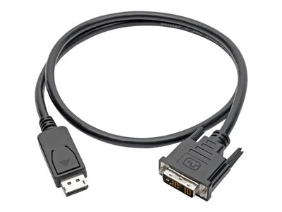 Tripp Lite DisplayPort to DVI-D Adapter Converter Cable DP w/ Latches M/M 1080p 3ft DP to DVI - video cable - 91.4 cm