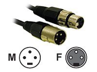 C2G Pro-Audio 12ft Pro-Audio XLR Male to XLR Female Cable - audio cable - 3.7 m