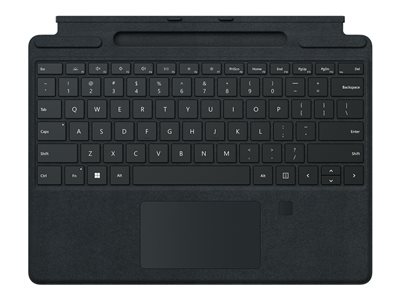 Microsoft Surface Pro Signature Keyboard with Fingerprint Reader - keyboard - with touchpad, accelerometer,...