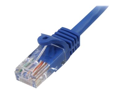 StarTech.com 3 ft. (0.9 m) Cat5e Ethernet Cable - Power Over Ethernet - Snagless - Blue - Ethernet Network Cable (RJ45P…