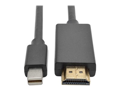 Tripp Lite 3ft Mini Displayport to HDMI Adapter Converter Cable MDP-HDMI M/M 1080p - video / audio cable - DisplayPort …