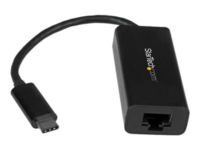StarTech.com USB C to Gigabit Ethernet Adapter - Black - USB 3.1 to RJ45 LAN Network Adapter - USB Type C to Ethernet (…