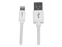 StarTech.com 2m (6ft) Long White Apple 8-pin Lightning Connector to USB Cable for iPhone / iPod / iPad...