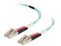 C2G 10m LC-LC 50/125 Duplex Multimode OM4 Fiber Cable - Aqua - 33ft - patch cable - 3 m - aqua