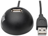 Tripp Lite 5ft 1-Port USB 2.0 Hi-Speed Desktop Gold A/A Extension Cable M/F - USB extension cable - 1.5 m