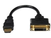StarTech.com HDMI Male to DVI Female Adapter - 8in - 1080p DVI-D Gender Changer Cable (HDDVIMF8IN) - video adapter - 20&#x2026;