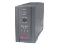 APC Back-UPS CS 500 - UPS - AC 120 V - 300 Watt - 500 VA - output connectors: 6 - black