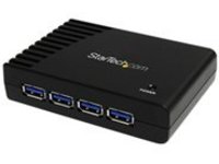 StarTech.com 4-Port USB 3.0 SuperSpeed Hub with Power Adapter - Portable Multiport USB-A Dock IT Pro - USB Port Expansi&#x2026;